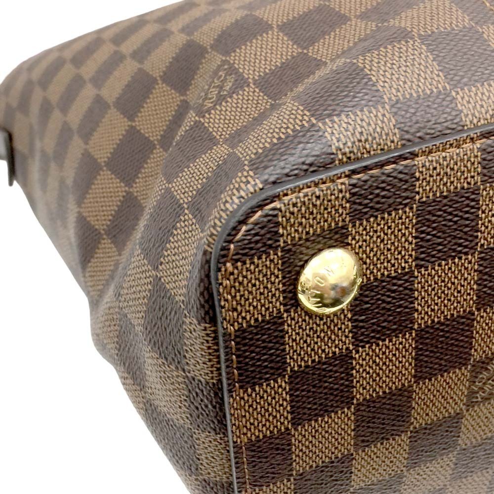 Louis Vuitton Bag Damier Shoulder Jersey Tote Brown Cream - Picture 8 of 10